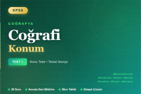 Coğrafya kpss coğrafi konum konu testi temel seviye test 1